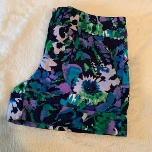 New York & Company Floral Shorts